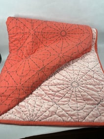 Hand made Embroidered Daisy Quilt