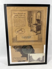 Victrola Records Framed Sleeve Cover & Downtown Photograph