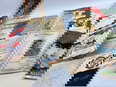 1930s Autograph Book, Calendar, Household Ephemera, and Literature