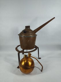 Fireplace Trivet and Copper Cookware