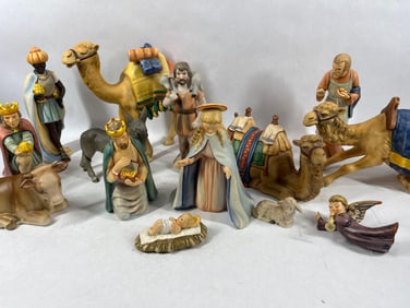 14 Piece Goebel Hummel Nativity Set