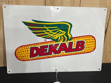 Dekalb Asgrow Double Sided Tin Sign