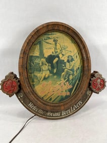 Lighted 1970s Strohs Beer Sign