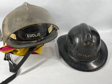 Rutland & Euclid Ohio Firefighter Helmets
