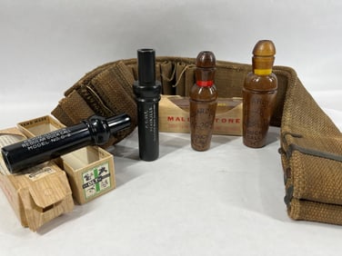 Duck Calls and Large Shell Ammo Belt