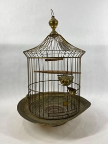 French Brass Bird Cage