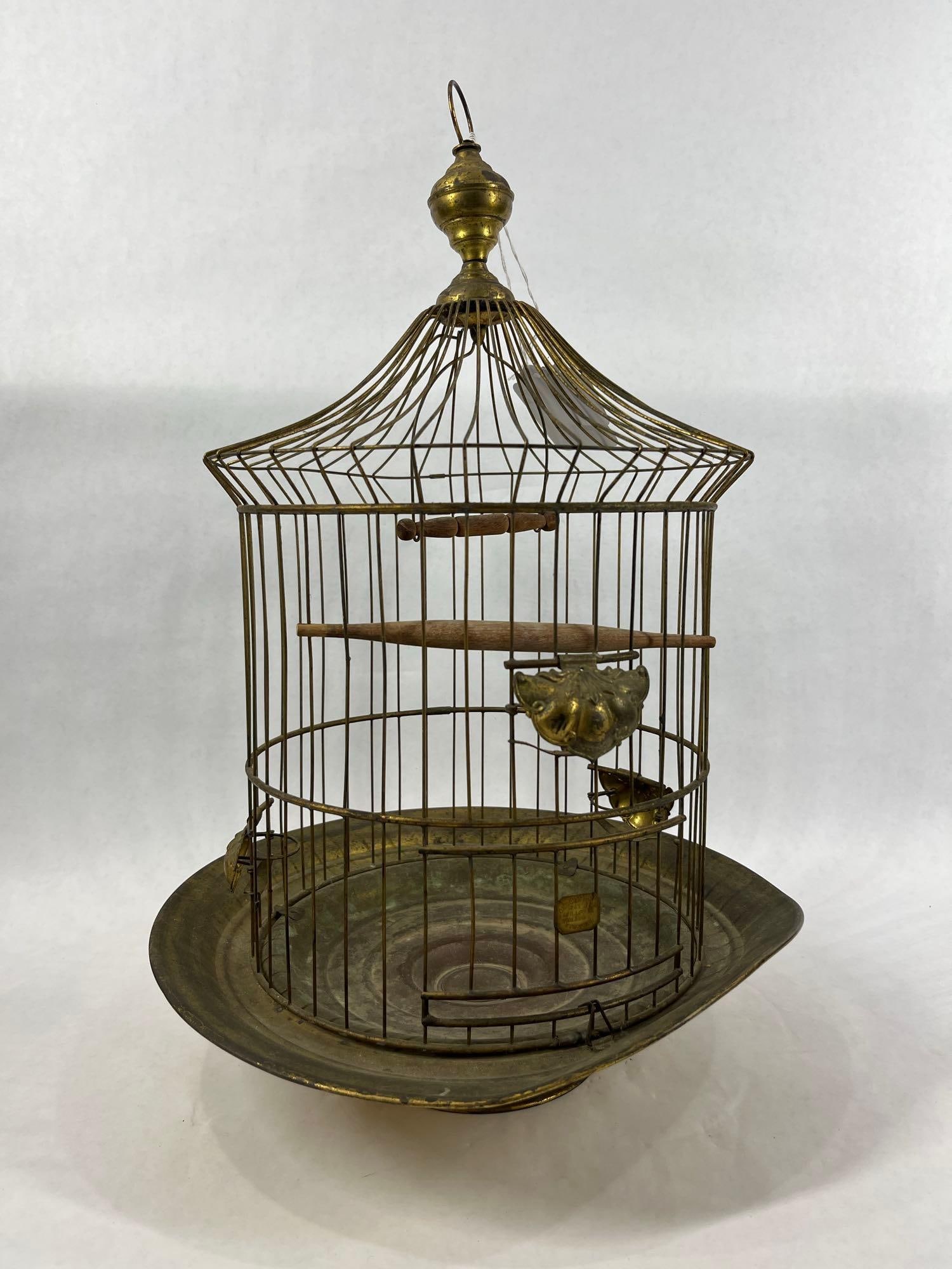 French Brass Bird Cage (1 of 5)