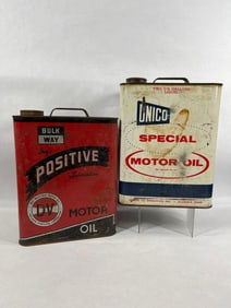 Bulk Way & Unico Motor Oil Cans