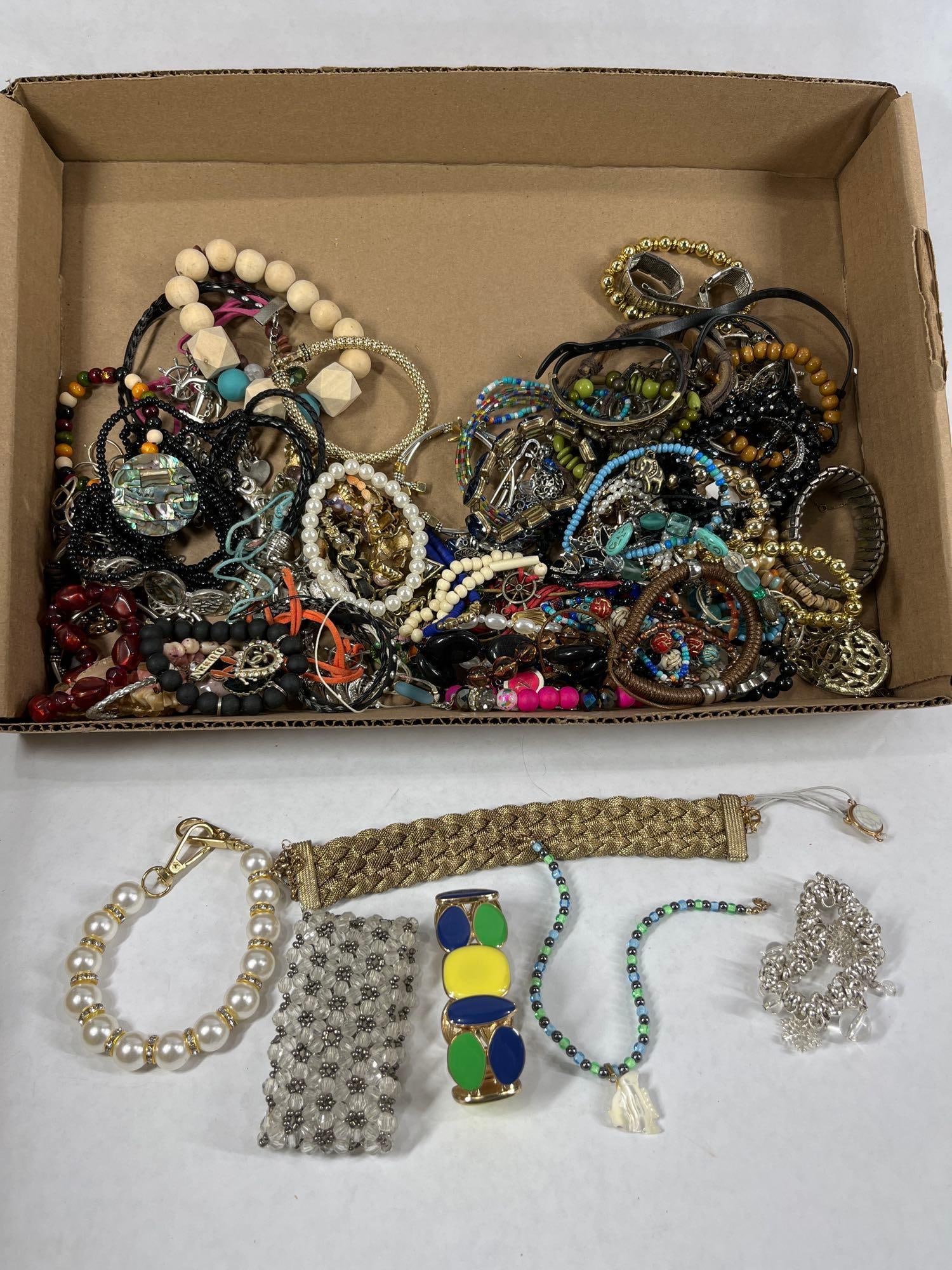 Beaded, Elastic, and Charm Bracelets: Lots of great styles
