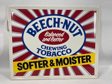 Beech Nut Tobacco Tin Sign