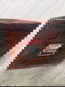 Mobil Oil Gargoyle Shipping Crate