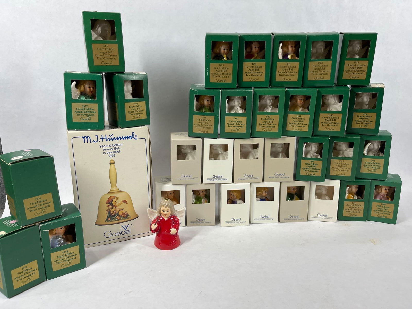 Goebel Annual Christmas Tree Ornaments and Bells: 1970s-80s.