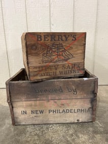 Berry Whiskey & Harris Brewing Crates