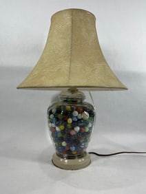Glass Marble Filled Table lamp