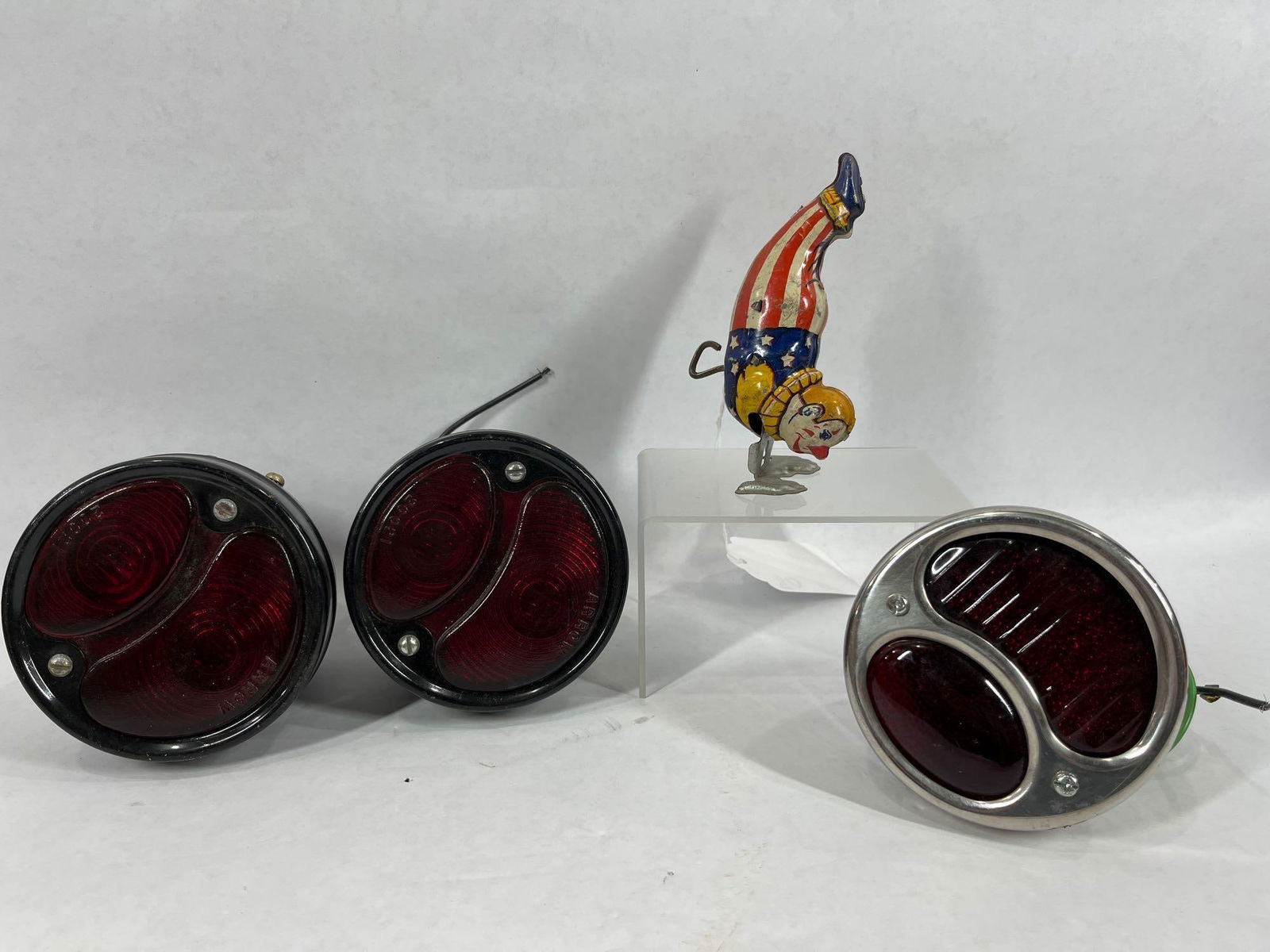 Ford Model A Tail Lights and Tin Clown (1 of 7)