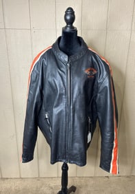 Hot Leathers Harley Davidson Motorcycle Leather Coat