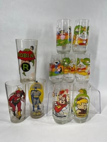 Super Hero and Charlie Brown Drinking Glasses