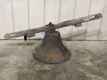 Large Cast Iron School Bell