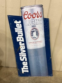 Coors Lite Silver Bullet Sign