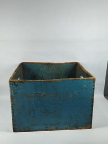 Robins Egg Blue Painted Dovetailed Crate