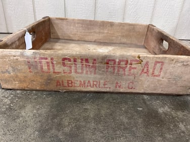 Holsum Bread Wooden Crate