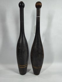 Pair of early juggling pins