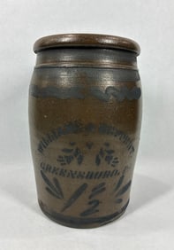 Excellent Williams & Reppert 2gal stoneware jar