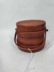 Small primitive Firkin bucket