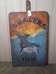 Whalers Inn Cheese Board Sign