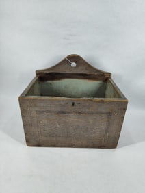 Early primitive Sugar Cane wall box