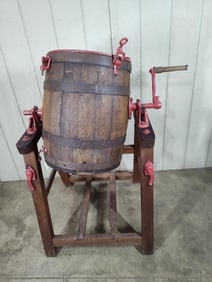 G. Llewellin & Son Prize Churn Works floor model butter churn