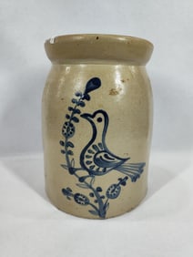 Decorated 1gal stoneware jar