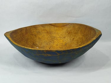 Painted wooden bowl