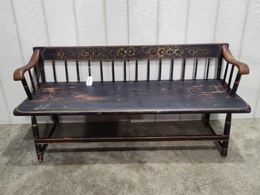 Very old low spindleback Deacon's Bench