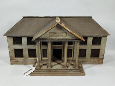 Early Folk Art Camp Heed Headquarters model building