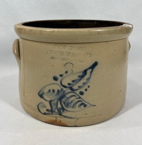 New York Stoneware Co decorated 2gal crock