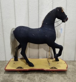 Antique horse pull toy
