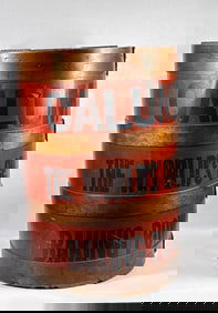 Calumet The World's Greatest Baking Powder shipping barrel