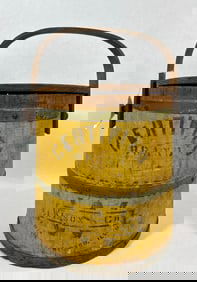 Certified Wilson N Co. mustard painted bucket