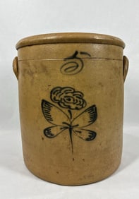 Decorated 5gal stoneware jar