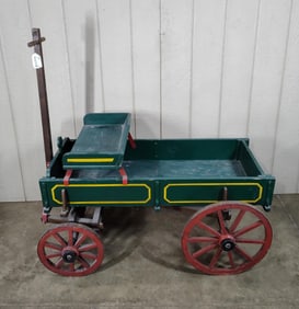 Awesome Buckboard/Goat Wagon in John Deere colors
