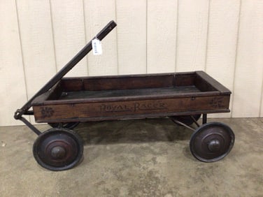 Royal Racer Stenciled Box Wagon