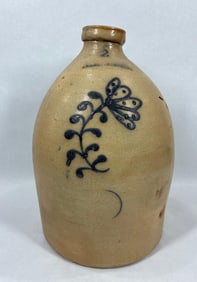 Decorated 2gal stoneware jug