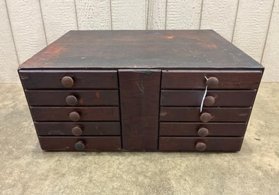 Early Country Store 10 drawer Apothecary