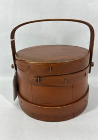 Small Brown firkin bucket