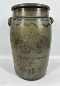 Hamilton & Jones 3gal stoneware jar