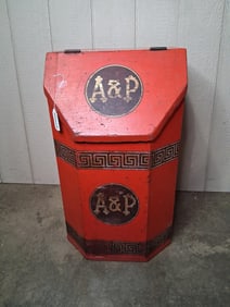 A&P Painted Tea/Coffee Bin