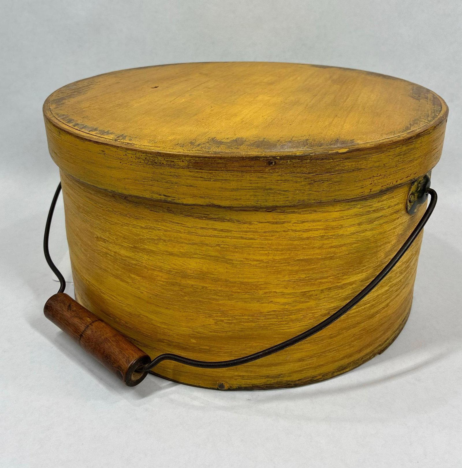 19th century Mustard Pantry Box w/Bail handle (1 of 7)
