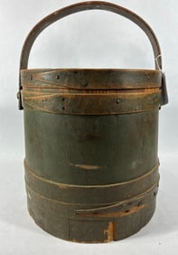 Excellent painted firkin bucket