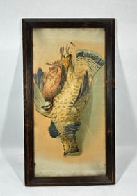 Henri Le Roy "Pheasant Hunting" framed lithograph